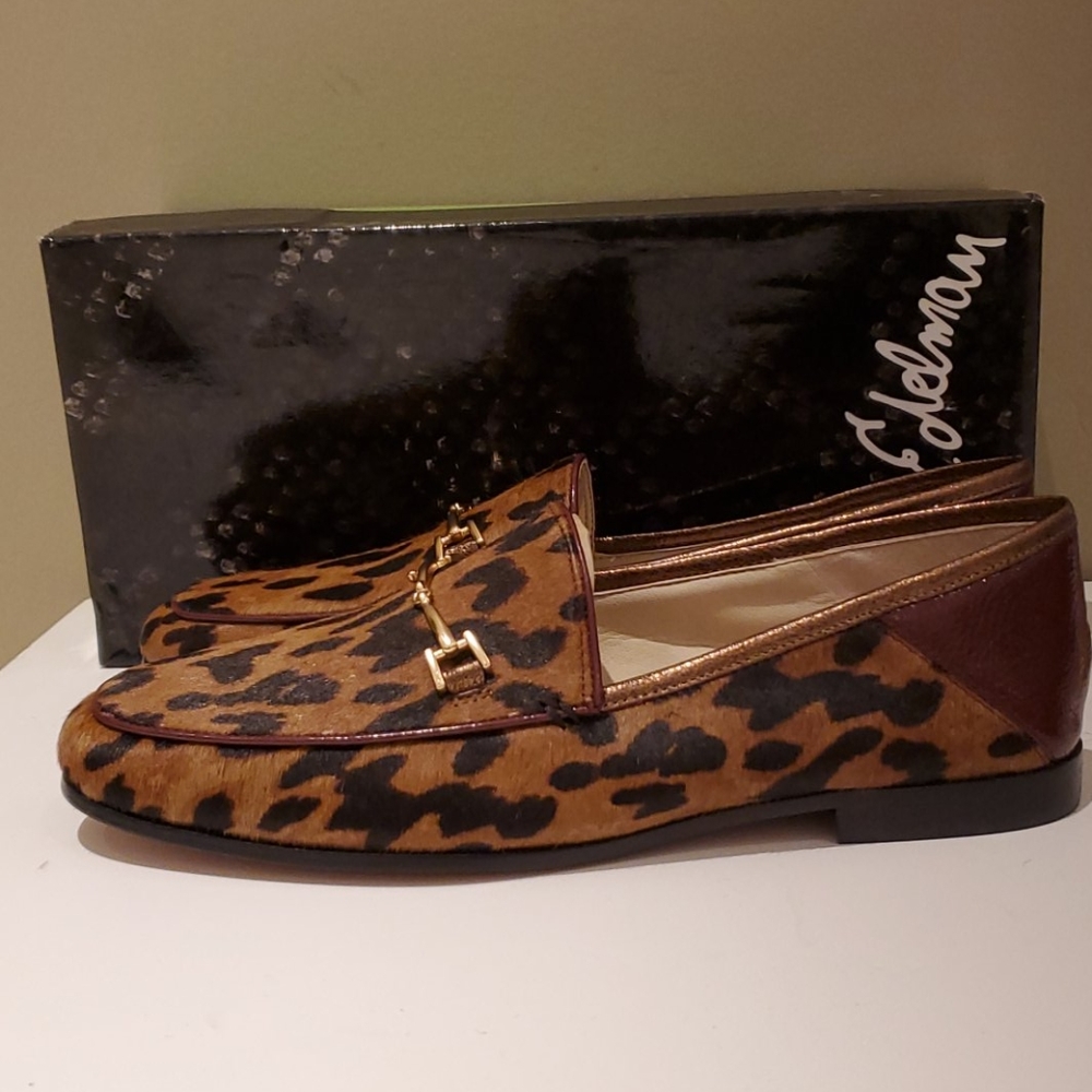 Sam Edelman NWT Loraine Calf Hair Cheetah Loafers - Picture 7 of 11
